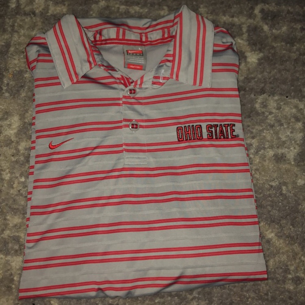 Men’s short sleeve dri-fit Nike Ohio State polo